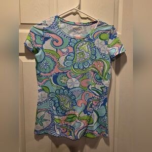Lilly Pulitzer Karrie Conch Shell Short Sleeve XS